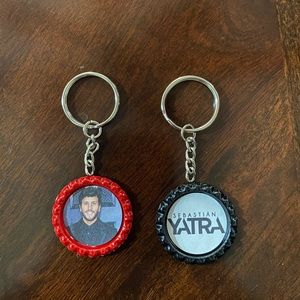 Sebastian Yatra Bottle Cap Keychains
